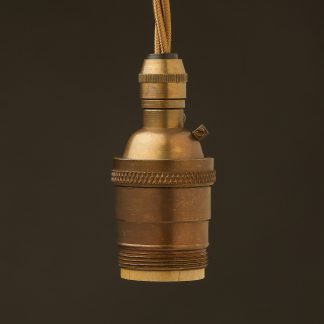 Antique Brass E26 120V Cordgrip Pendant UNO thread