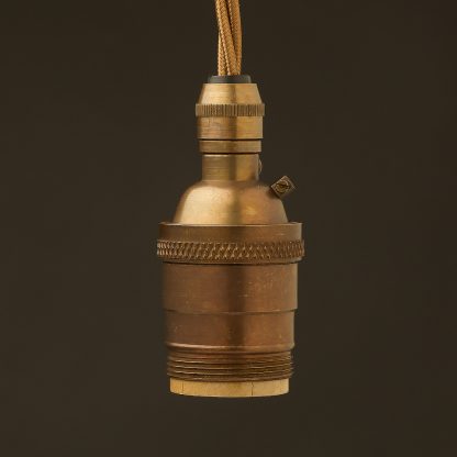 Antique Brass E26 120V Cordgrip Pendant UNO thread