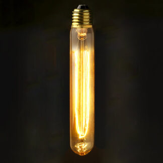 Vintage Edison Medium Tube Filament Smoke Bulb