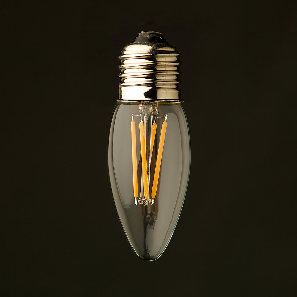 combinatie touw zwaarlijvigheid 3 Watt Dimmable Filament LED Candle bulb