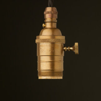 Antique Brass E26 Edison Screw 3 Way Switched Socket pendant UNO Thread