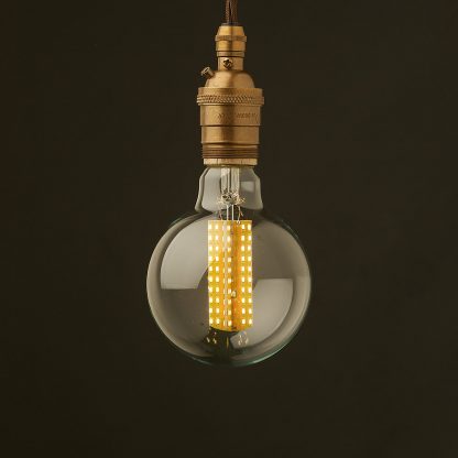 Edison Style Light Bulb E26 Antique Brass Pendant 3W G95 Wafer style