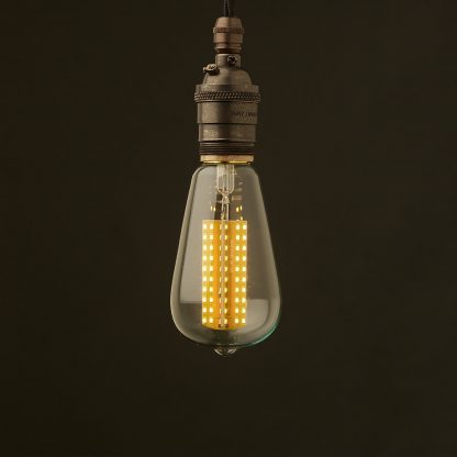 Edison Style Light Bulb E26 Bronze Pendant 3W wafer style teardrop