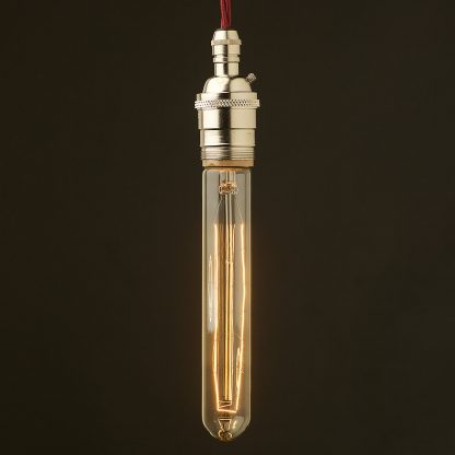 Edison Style Light Bulb E26 Nickel Pendant Vintage tube