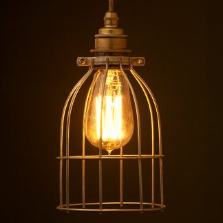 Light Bulb Antiqued Cage Fitting