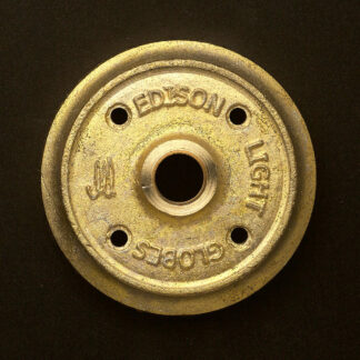 Cast brass plumbing pipe flange plate