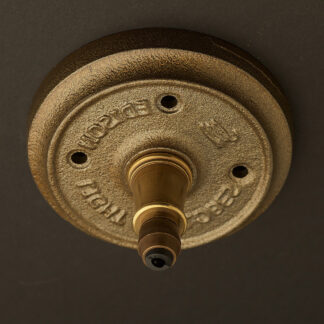 Antique brass cord grip ceiling canopy