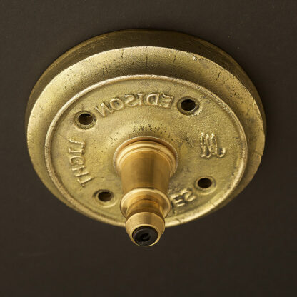 Cast brass cord grip ceiling canopy