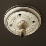 Cast ceiling canopy to match socket color +USD $56.10