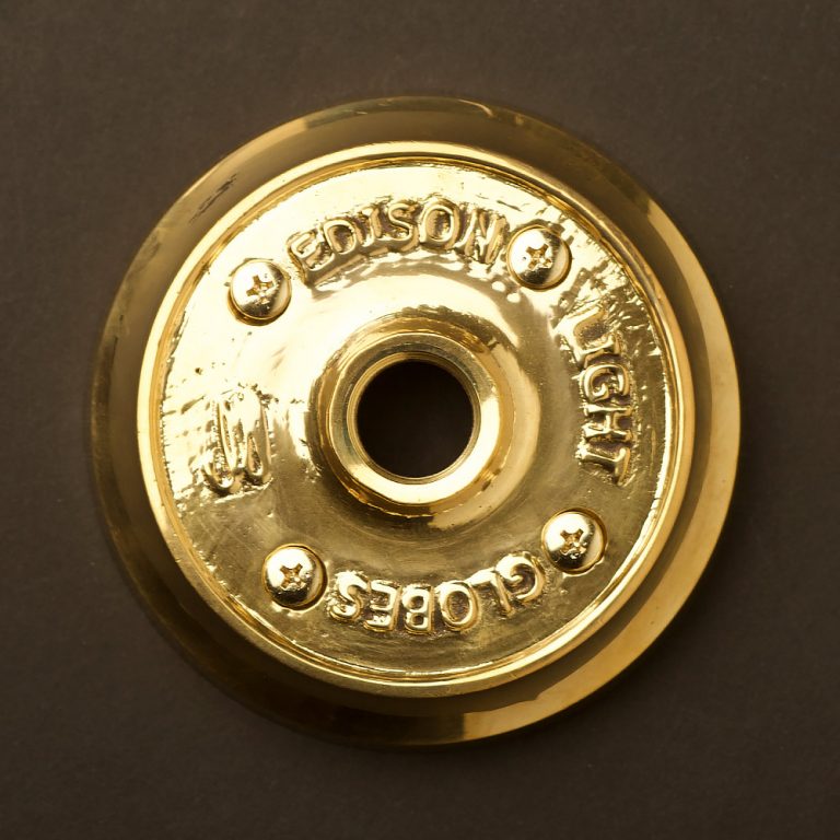Polished Cast brass plumbing pipe flange plate