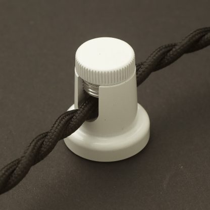Thumb screw cable swag hook White