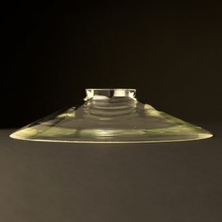 Clear glass dish shade 8.5 inch