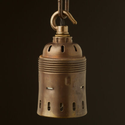 Hook top GES Antique brass socket