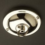 4 inch nickel plated brass ceiling canopy +USD $41.25