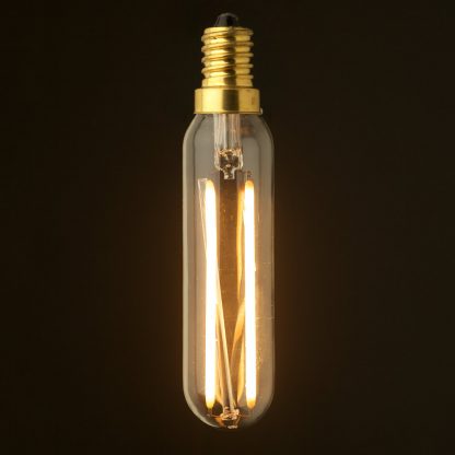 3 Watt LED E12 clear tube low voltage bulb