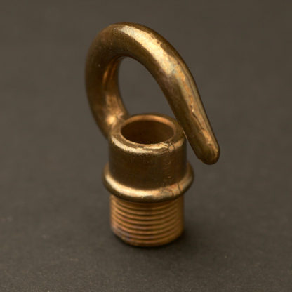 Antique Brass screw in hook 1/2"