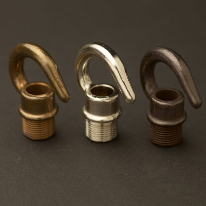 Brass screw in hook