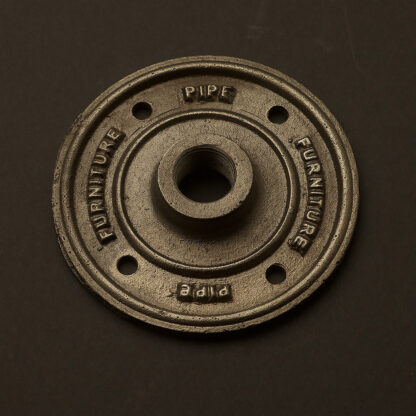 Half Inch Black Steel 15mm decorative flange plate