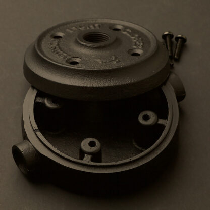 2 Way 20mm Conduit plumbing pipe mount Junction Box and flange