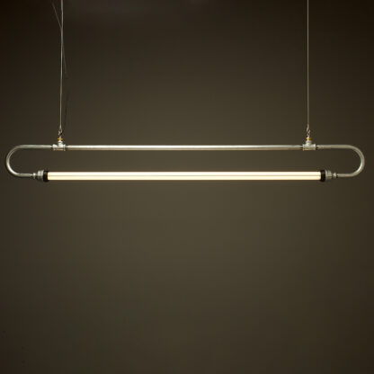 59 inch X one inch galvanised pipe loop LED tube light