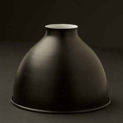 Flat black dome 2.25 fitter type light shade