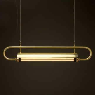 37 inch X half inch solid brass pipe loop LED tube light
