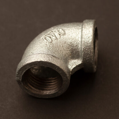 Half inch plumbing pipe elbow galvanized