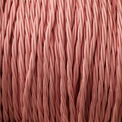Baby Pink 3 core braided cable