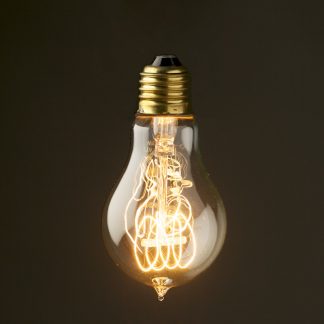 Vintage Edison standard round filament bulb