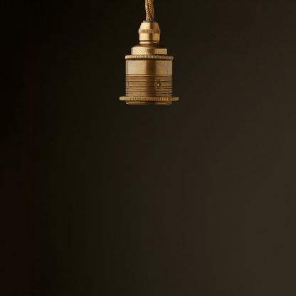 Edison style light bulb E27 antique brass fitting no bulb