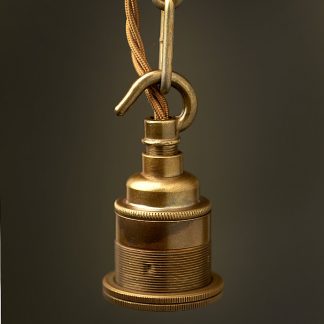 Antique Brass Chain Hook Lamp holder Edison E27 fitting
