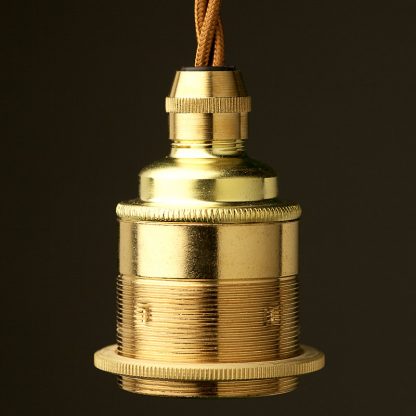 New Brass Pendant Lampholder Edison E27