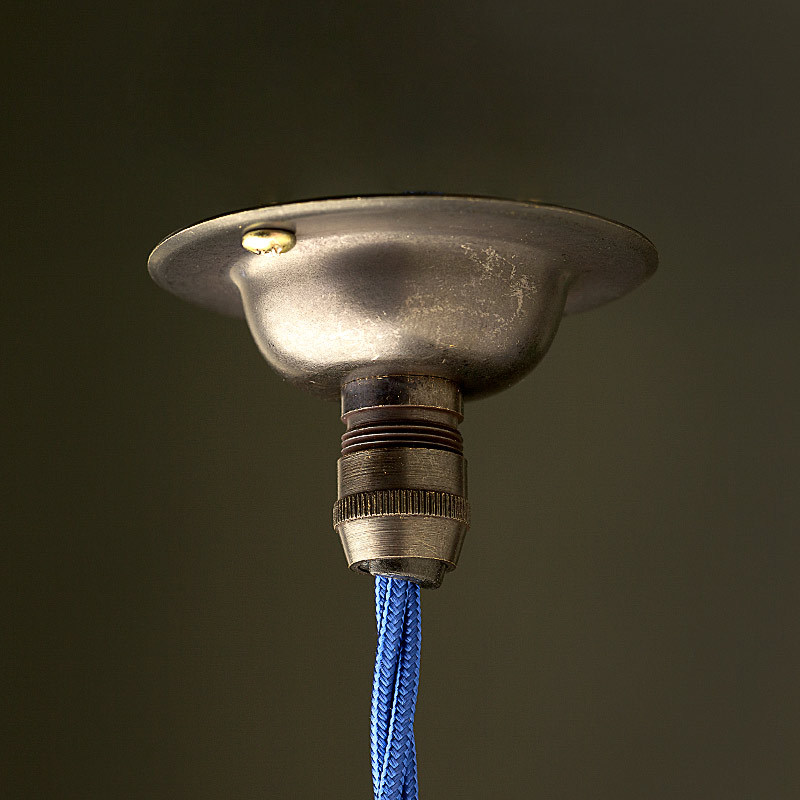 Edison Style Light Bulb And E40 Bronze Pendant - Light Fitting For Victorian Ceiling Rose