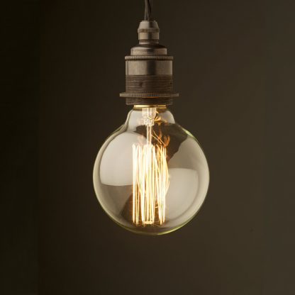Edison style light bulb E27 Bronze fitting G95 Vintage globe