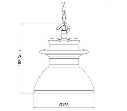 Russian Insulator CD 638 240V E27 Pendant Light