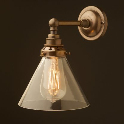 Brass Straight Arm Wall Mount Shade