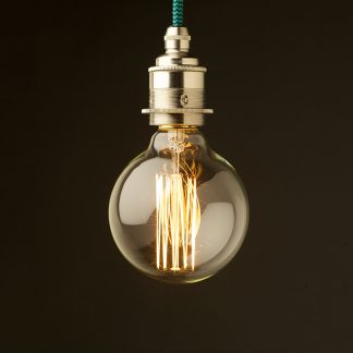 Edison style light bulb E27 nickel fitting G95 Vintage globe