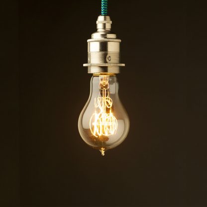 Edison style light bulb E27 nickel fitting Standard Vintage GLS