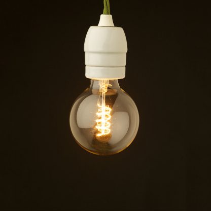Edison style light bulb E27 White Porcelain fitting