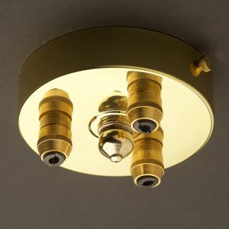 New Brass Multiple drop Cord grip ceiling plate