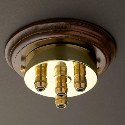 New Brass Multiple drop Cord grip ceiling plate