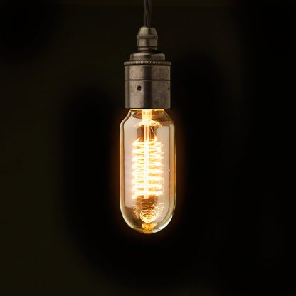 Edison style light bulb E27 Smooth Bronze fitting