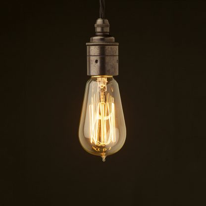 Edison style light bulb E27 Smooth Bronze fitting