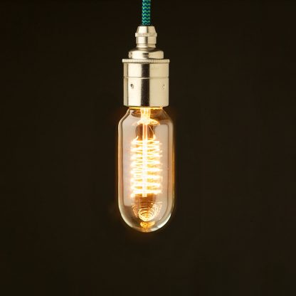 Edison style light bulb E27 Smooth Nickel fitting