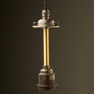 Factory shade E27 lamp holder kit bronze