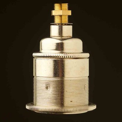 Nickel Threaded Lamp holder Edison E27 fitting 10mmd lampholder edison e27 fitting 10mm