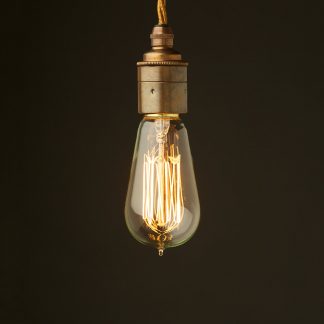 Edison style light bulb E27 Smooth Brass fitting