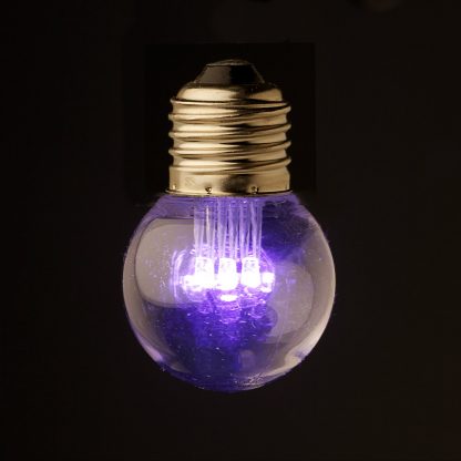 24V Fancy round .5W LED Cool clear Festoon bulb