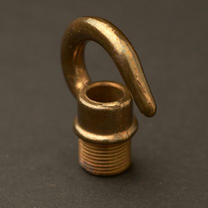 Screw in Hook Antique brass half inch