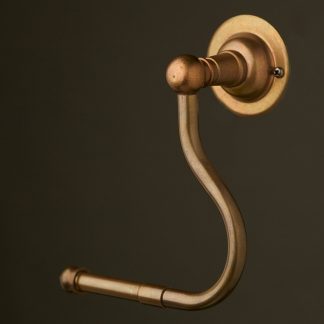 Brass toilet roll holder